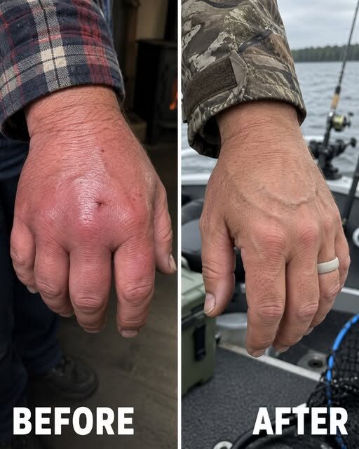 My husband came home after a 3-day fishing trip…