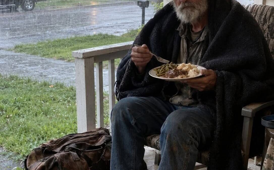 A Homeless Man Took Shelter on My Porch for One Night, but What He Left Behind Brought Me to Tears